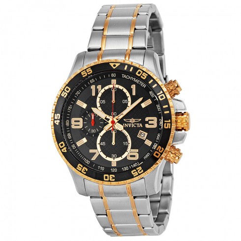 Invicta Specialty Chronograph Black Dial Stainless Steel Men's Watch 14877 watches