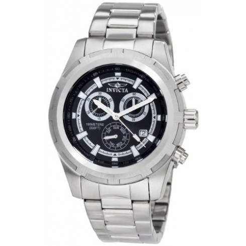 Invicta Specialty Chronograph Black Dial Stainless Steel Men's Watch 1559 watches