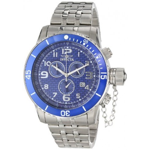 Invicta Specialty Chronograph Blue Carbon Fiber Dial Stainless Steel Men's Watch 16935 watches