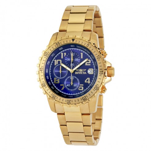 Invicta Specialty Chronograph Blue Dial Gold-tone Men's Watch 6399 watches