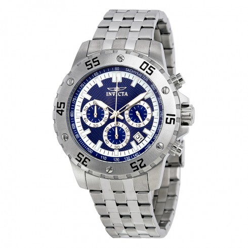 Invicta Specialty Chronograph Blue Dial Stainless Steel Men's Watch 17452 watches