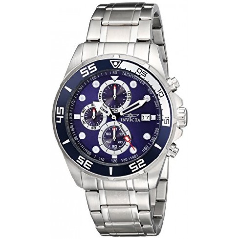 Invicta Specialty Chronograph Blue Dial Stainless Steel Men's Watch 17013 watches