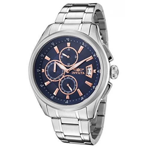 Invicta Specialty Chronograph Navy Blue Dial Stainless Steel Men's Watch 1482 watches