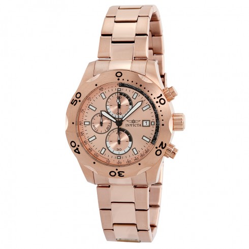 Invicta Specialty Chronograph Rose Dial Rose Gold Ion-plated Men's Watch 17752 watches