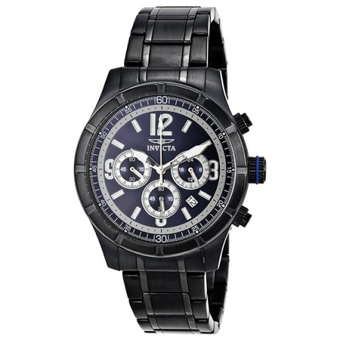 Invicta Specialty Classic Chronograph Blue Dial Black PVD Men's Watch 11380 watches