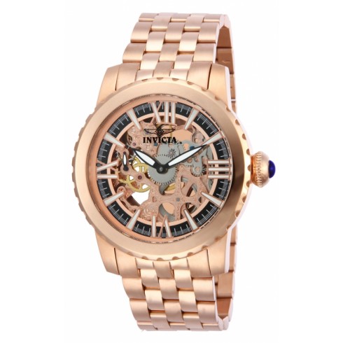 Invicta Specialty Gold-tone Skeletal Dial Rose Gold-tone Ion Plated Stainless Steel Men's Watch 14554 watches