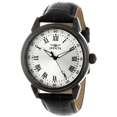 Invicta Specialty Light Silver Dial Black Leather Men's Watch 13670 watches