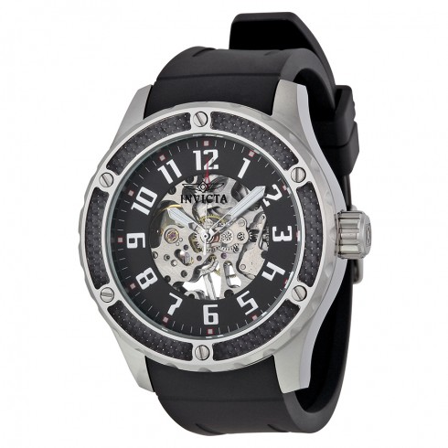 Invicta Specialty Mechanical Skeleton Dial Black Silicone Men's Watch 16278 watches