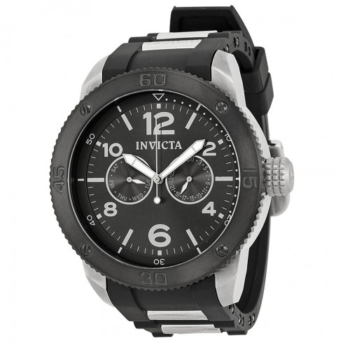 Invicta Specialty Multi-Function Black Dial Black Polyurethane with Stainless Steel Watch 15809 watches