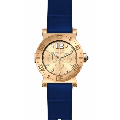 Invicta Specialty Multi-Function Rose Dial Blue Leather Men's Watch 14917 watches