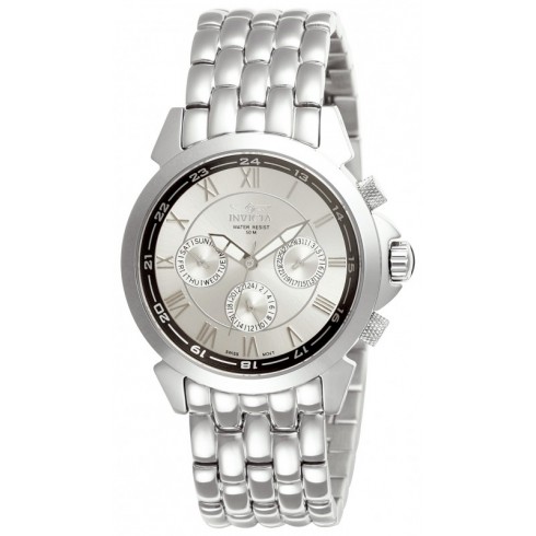 Invicta Specialty Multi-Function Silver Dial Stainless Steel Men's Watch 2875 watches