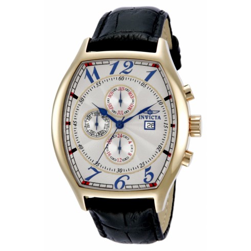 Invicta Specialty Multi-Function White Dial Black Leather Men's Watch 14330 watches