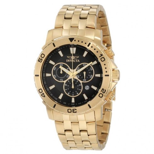 Invicta Specialty Pro Diver Chronograph Black Dial Gold-plated Men's Watch watches
