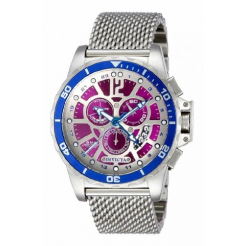 Invicta Specialty Purple Dial Stainless Steel Mesh Band Men's Watch 80269 watches