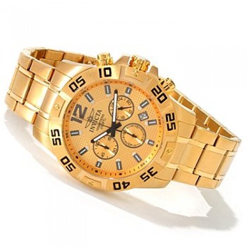 Invicta Specialty Quartz Chronograph Gold Dial Men's Watch 1503 watches