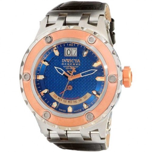 Invicta Specialty Reserve Blue Dial Black Leather Men's Watch 10097 watches