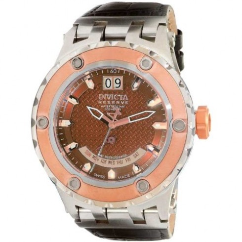 Invicta Specialty Reserve Brown Dial Black Leather 10099 watches