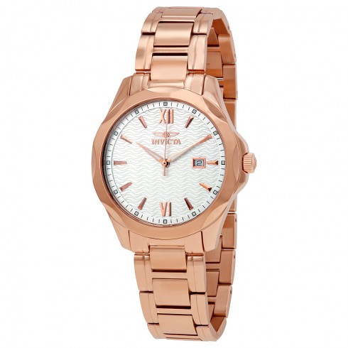 Invicta Specialty Silver Dial 18kt Rose Gold-plated Swiss Quartz Men's Watch 18110 watches