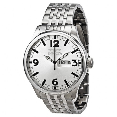 Invicta Specialty Silver Dial Stainless Steel Men's Watch 0370 watches