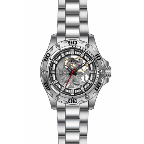 Invicta Specialty Silver Translucent Dial Stainless Steel Men's Watch 15228 watches