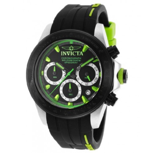 Invicta Speedway Black Dial Black Silicone Men's Watch 17192 watches