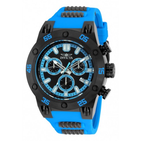 Invicta Speedway Black Dial Blue Rubber Men's Quartz Watch 19851 watches