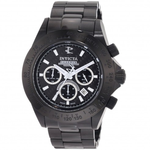 Invicta Speedway Black Dial Chronograph Black PVD Stainless Steel Men's Watch 0785 watches