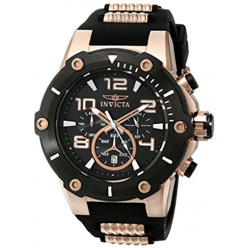 Invicta Speedway Chronograph Black Dial Black Polyurethane Men's Watch 17201 watches