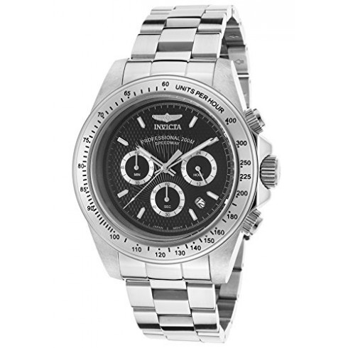 Invicta Speedway Chronograph Black Dial Stainless Steel Men's Watch 18390 watches