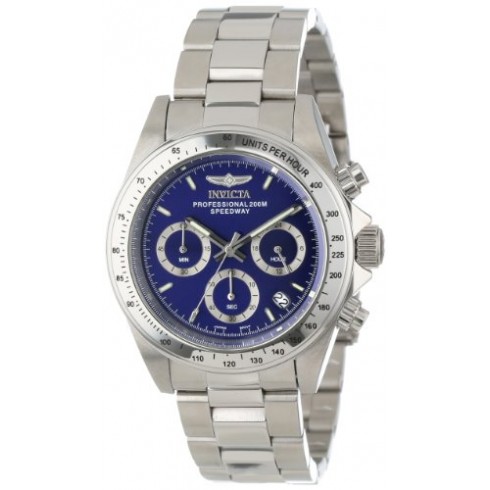 Invicta Speedway Chronograph Blue Dial Stainless Steel Men's Watch 14382 watches