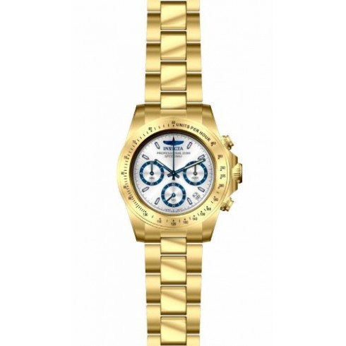 Invicta Speedway Chronograph Silver Dial Gold-plated Men's Watch 17312 watches