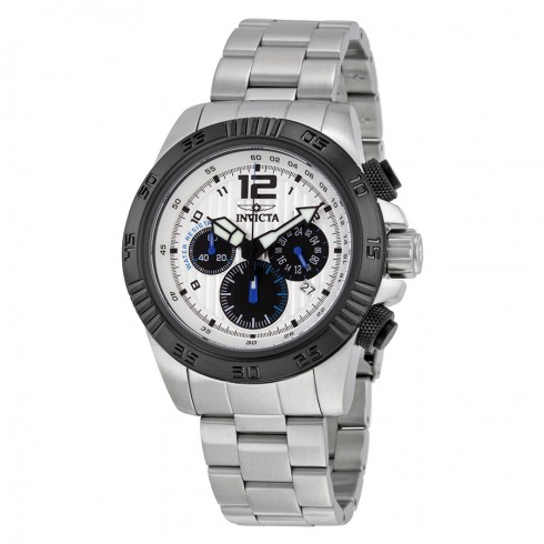Invicta Speedway Chronograph Silver Dial Stainless Steel Men's watch watches