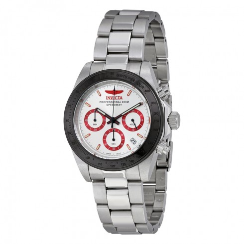 Invicta Speedway Chronograph Silver Dial Stainless Steel Men's Watch 17314 watches