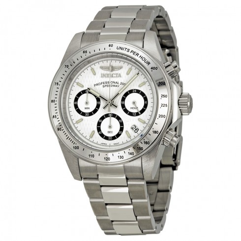 Invicta Speedway Chronograph White Dial Stainless Steel Men's Watch 7025 watches