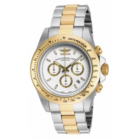 Invicta Speedway Chronograph White Dial Two-tone Stainless Steel Men's Watch 18392 watches