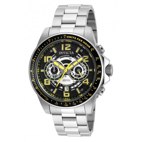 Invicta Speedway Dual Time Black Dial Stainless Steel Men's Watch 19282 watches