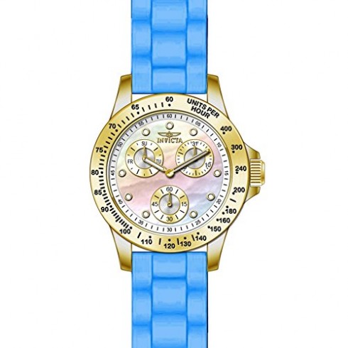 Invicta Speedway Multi-Function Mother of Pearl Dial Blue Silicone Ladies Watch 21979 watches