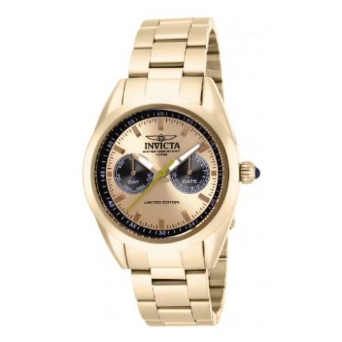 Invicta Sreedway Multi-Function Champagne Dial Gold-tone Men's Watch 14707 watches