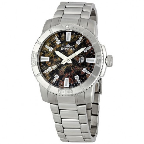 Invicta Stainless Steel Leopard Stone Dial Men's Watch 0104 watches