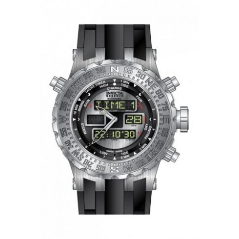 Invicta Subaqua Analog Digital Dial Black Silicone Men's Watch 12594 watches