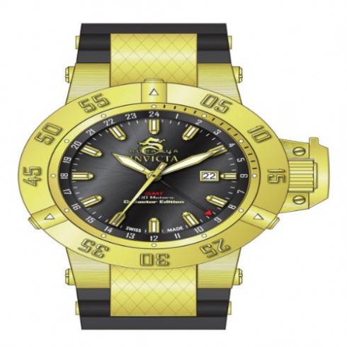 Invicta Subaqua Black Dial Black Polyurethane Men's Watch 80424 watches