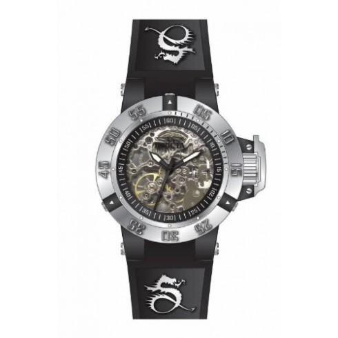 Invicta Subaqua Black Skeleton Dial Back Silicone Ladies Watch 16777 watches