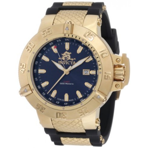Invicta Subaqua Blue Dial Black Leather Men's Watch 1150 watches