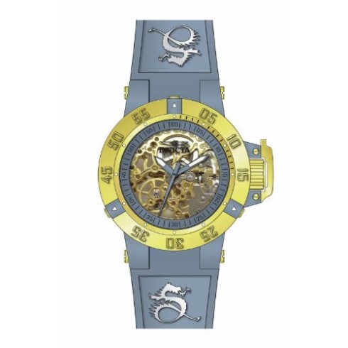 Invicta Subaqua Blue Skeleton Dial Yellow Silicone Ladies Watch 16787 watches