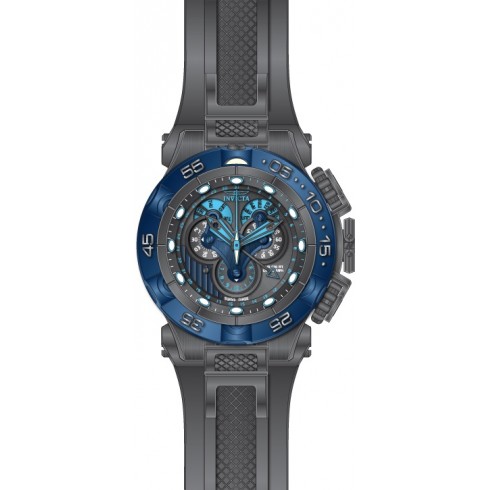 Invicta Subaqua Chronograh Blue Dial Grey Polyurethane Men's Watch 18533 watches