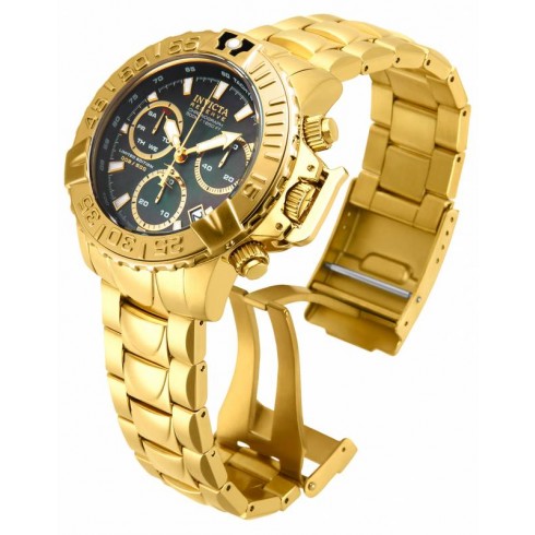 Invicta Subaqua Chronograph Black Dial 18kt Gold-plated Men's Watch 17501 watches