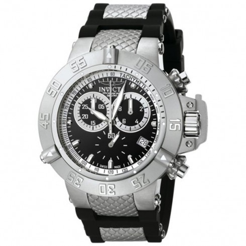 Invicta Subaqua Chronograph Black Dial Black Rubber Men's Watch 5511 watches