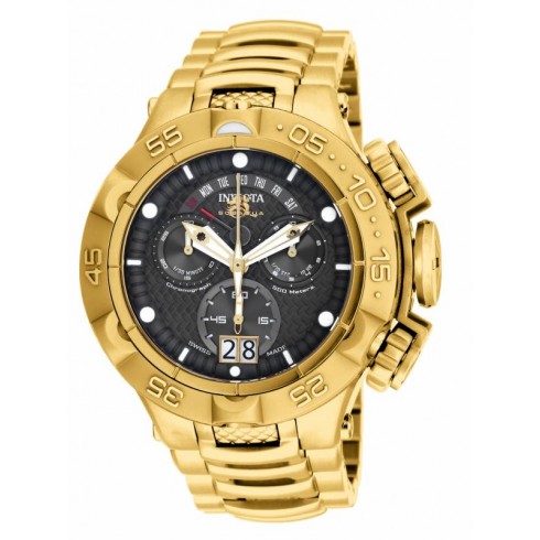 Invicta Subaqua Chronograph Black Dial Gold-plated Men's Watch 17625 watches