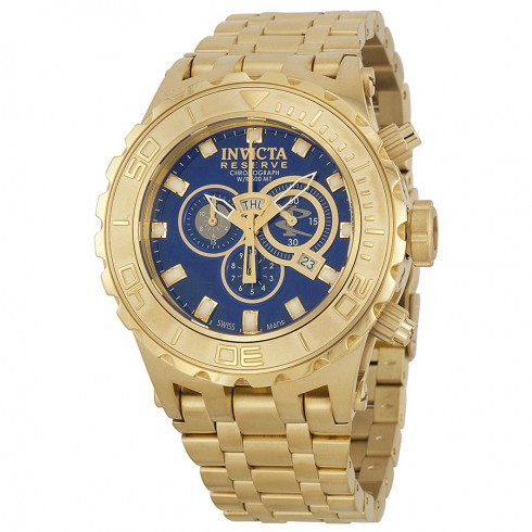 Invicta Subaqua Chronograph Blue Dial 18kt Gold-plated Men's Watch 6902 watches