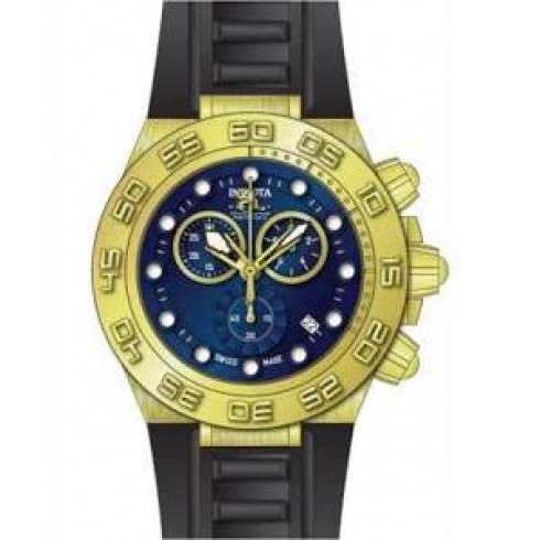 Invicta Subaqua Chronograph Blue Dial Black Polyurethane 15580 watches
